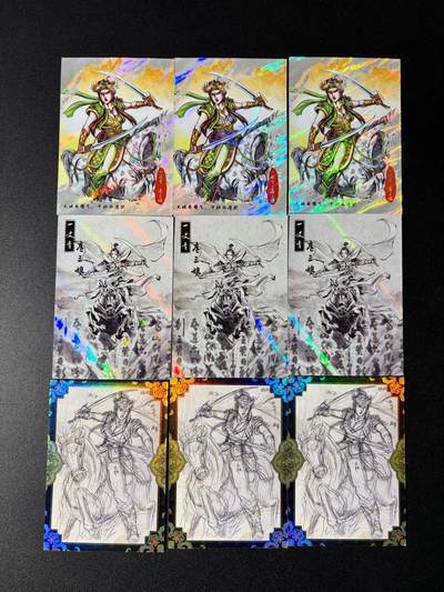 NO.23 好又多金牌大场，年前倒数第2期！每周一站式配齐，方便凑单！（周6晚8点截拍，卖家送拍0抽成！） - 香山文创 墨韵水浒 扈三娘 彩色+水墨+线稿各3宫