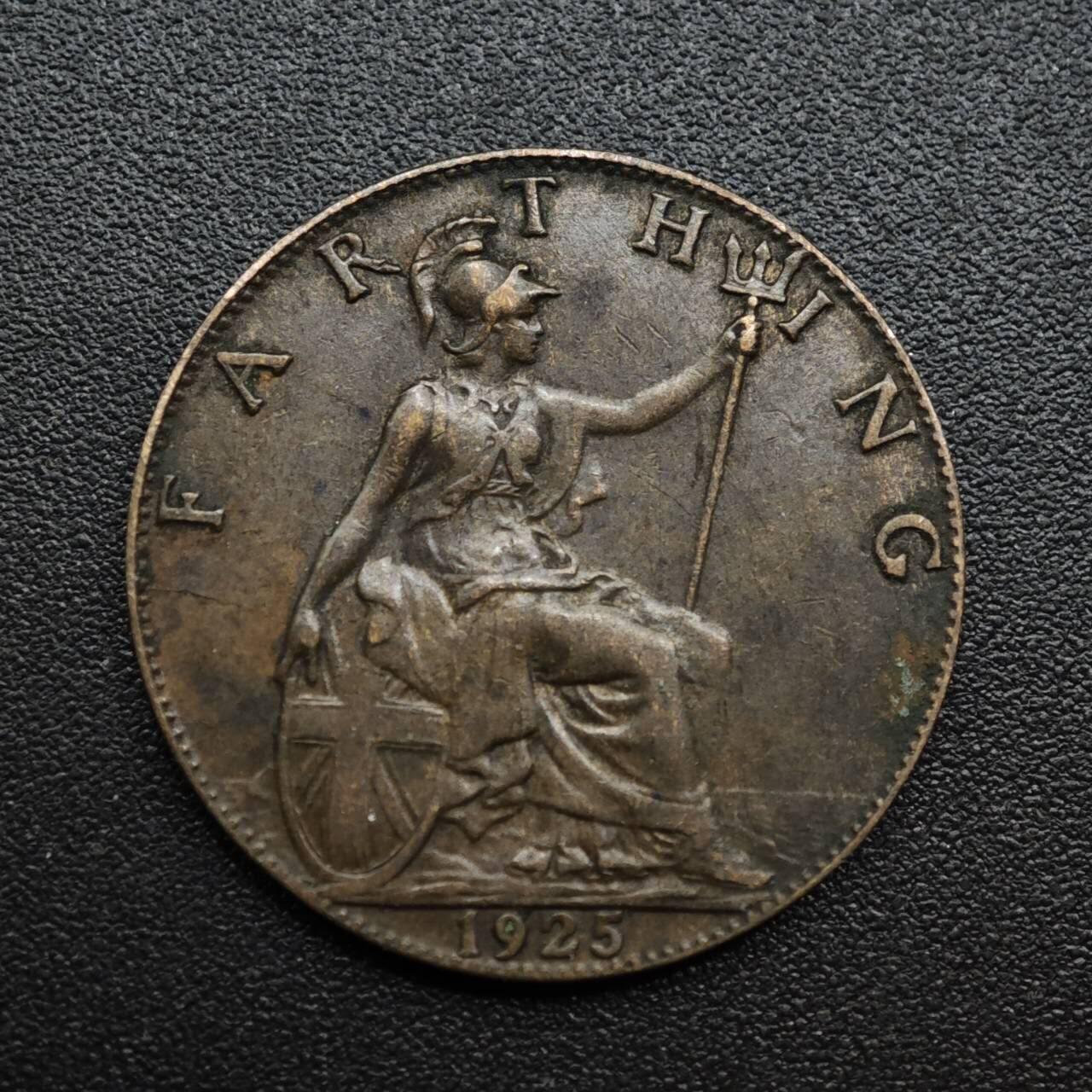 【淘币小摊】限时拍第八百六十拍  老铜币场  满百包邮可预留两周  周一统一发货  英国1925年乔治五世法新铜币