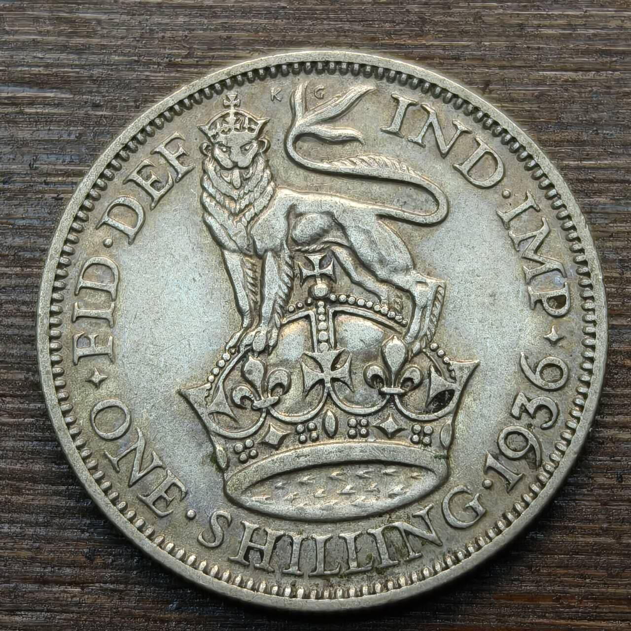 【春节前最后一拍，下一场3.3号】★第139加场★银币专场 不寄存，200包邮。不满200元，支付5元运费。《接受代拍 代送NGC评级》 64【无寄存】英国 1936年 1先令 银币