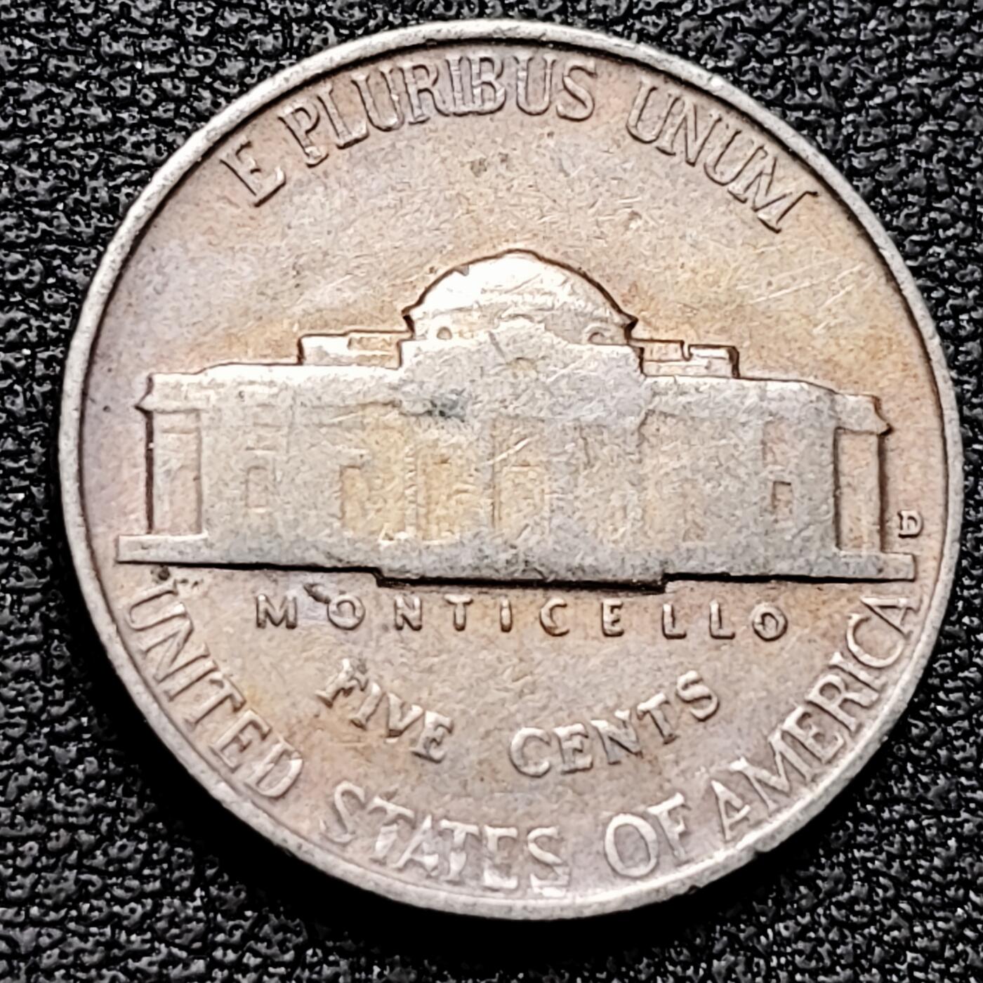 泉币菌-第180场- 精品福利场 早期 美国1940年5美分纪念币 杰斐逊 及 故居蒙蒂塞洛庄园 21mm 