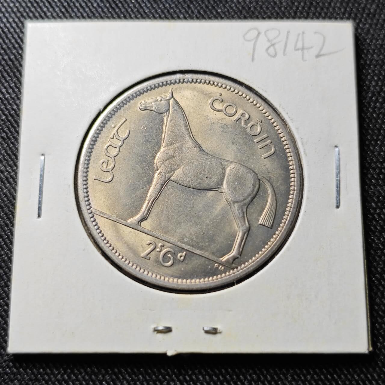 KK钱币收藏小铺  第398期 百期特拍（四拍之二） 2月预留时间 周末发货  1967爱尔兰2.5先令 好品