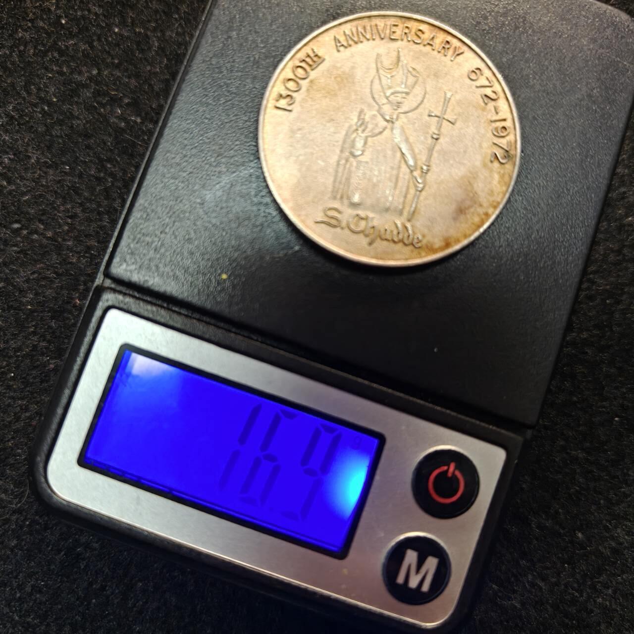 【春节前最后一拍，下一场3.3号】★第139加场★银币专场 不寄存，200包邮。不满200元，支付5元运费。《接受代拍 代送NGC评级》 75【无寄存】英国 圣查德逝世1300周年纪念银章