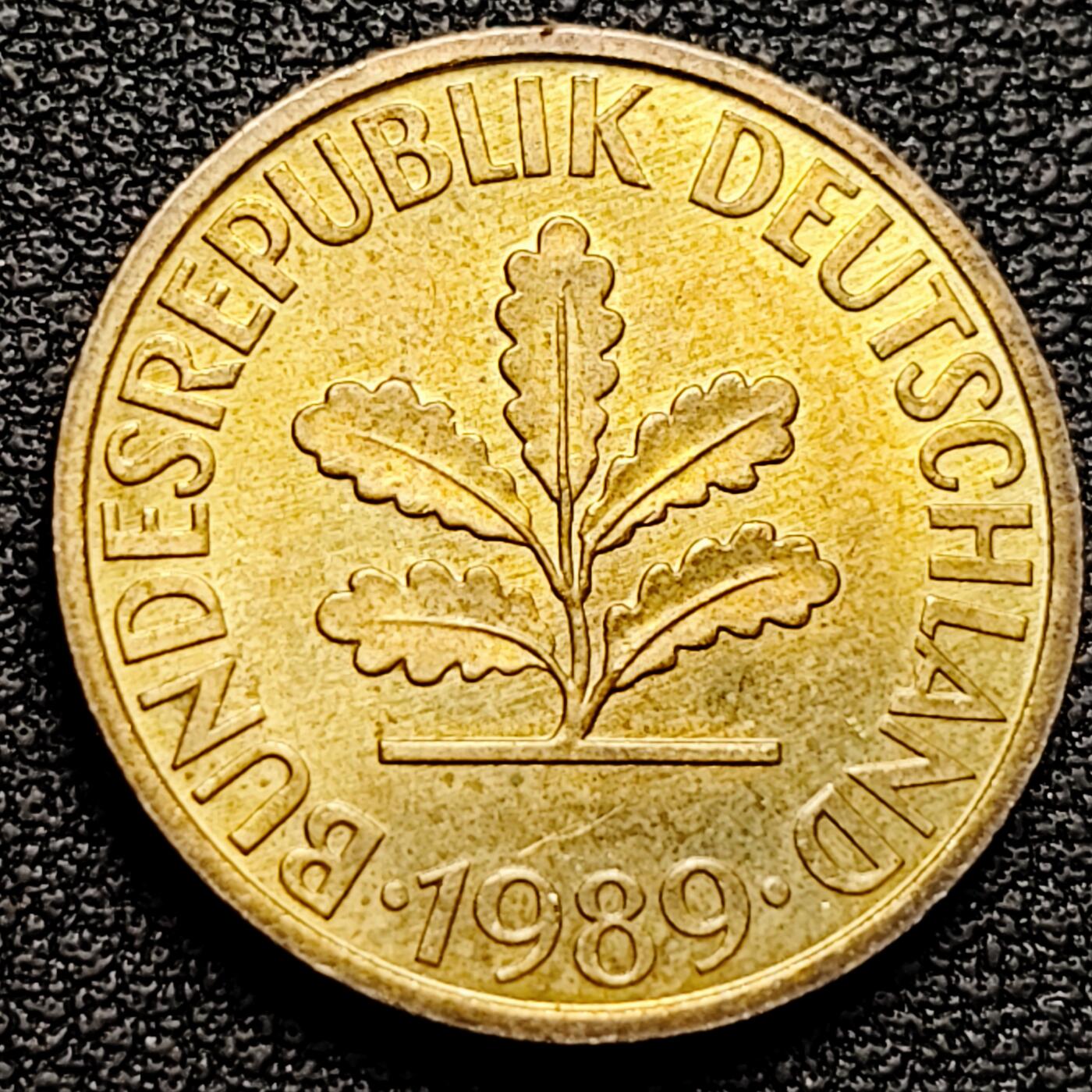 泉币菌-第180场- 精品福利场 1989 联邦德国10芬尼21.5mm 