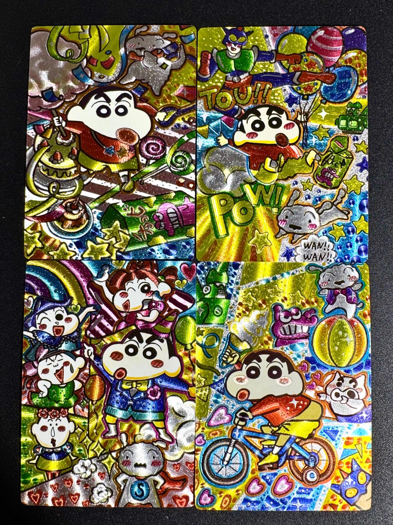 NO.23 好又多金牌大场，年前倒数第2期！每周一站式配齐，方便凑单！（周6晚8点截拍，卖家送拍0抽成！） 奇点卡牌 蜡笔小新第二弹 一套四张 粗闪