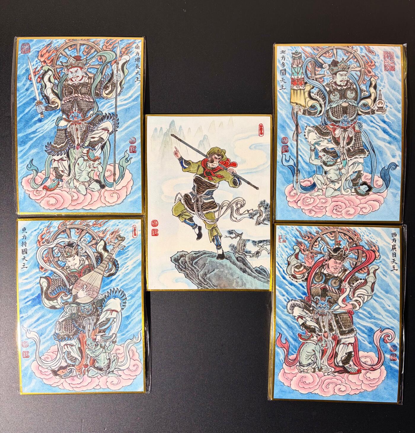 NO.23 好又多金牌大场，年前倒数第2期！每周一站式配齐，方便凑单！（周6晚8点截拍，卖家送拍0抽成！） 【亲签色纸】2026年北京GAF线下 卢艺丰老师亲签 四大天王+孙悟空 色纸 A5尺寸