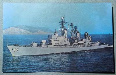 盛世勋华——号角文化勋章邮票专场拍卖第303期 - 美国冷战时期军舰专题明信片 美国海军“普雷布尔”号导弹护卫舰 