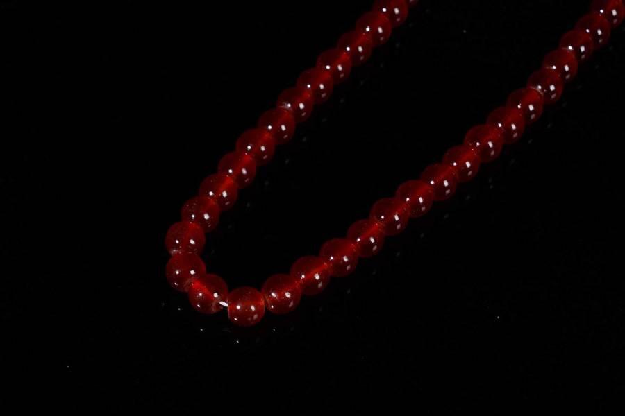 上海都达杂项专场十八（全场包邮） 天然红玛瑙项链