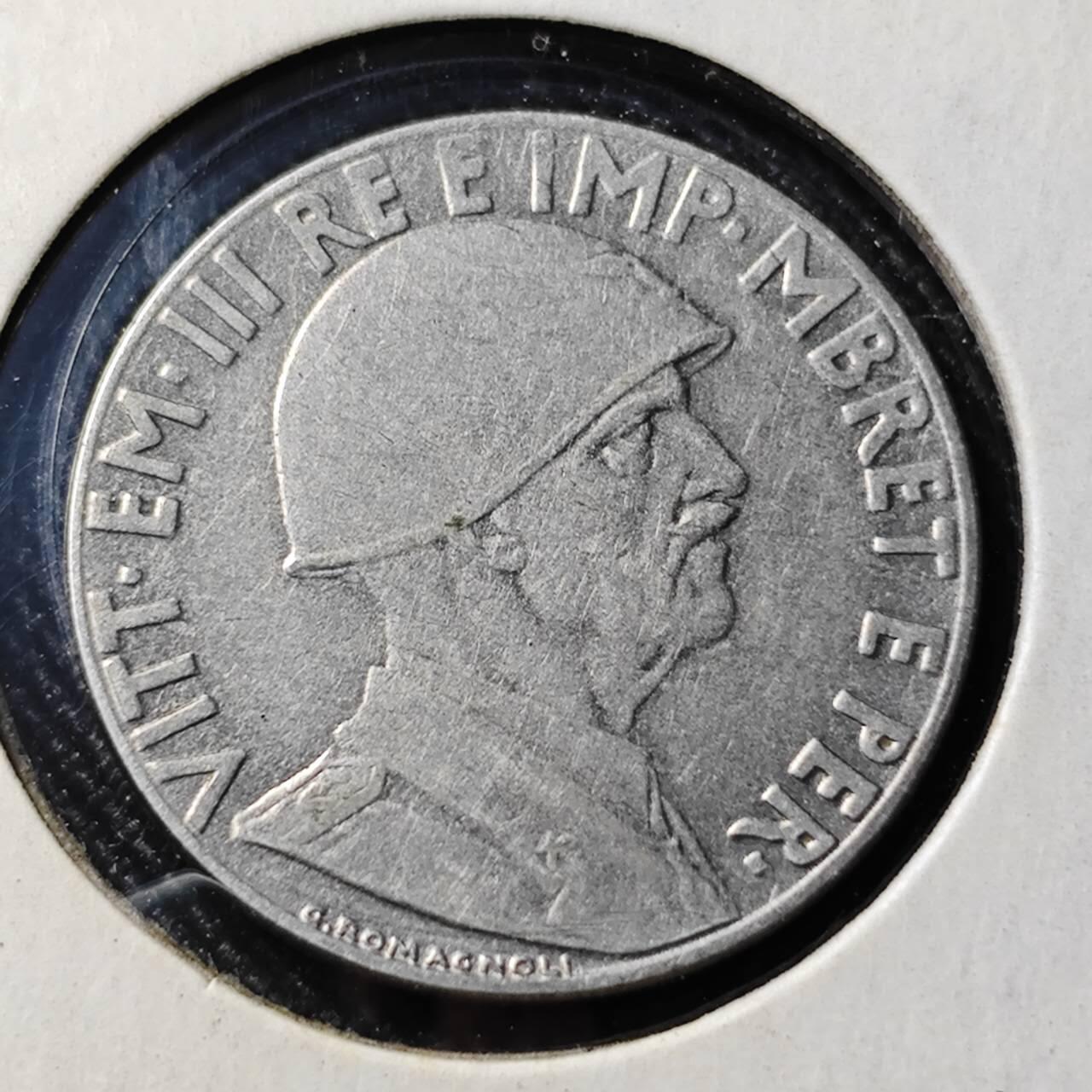 KK钱币收藏小铺  第398期 百期特拍（四拍之二） 2月预留时间 周末发货  1939意占阿尔巴尼亚0.2列克镍币