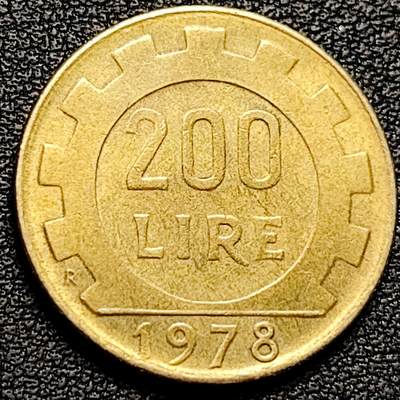 泉币菌-第180场- 精品福利场 - 1978 意大利200里拉铜币 24mm 