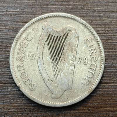 【春节前最后一拍，下一场3.3号】★第139加场★银币专场 不寄存，200包邮。不满200元，支付5元运费。《接受代拍 代送NGC评级》 - 72【无寄存】爱尔兰 1928年 1先令 银币