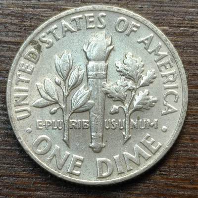 【春节前最后一拍，下一场3.3号】★第139加场★银币专场 不寄存，200包邮。不满200元，支付5元运费。《接受代拍 代送NGC评级》 - 35【无寄存】美国 1964年 10美分 银币