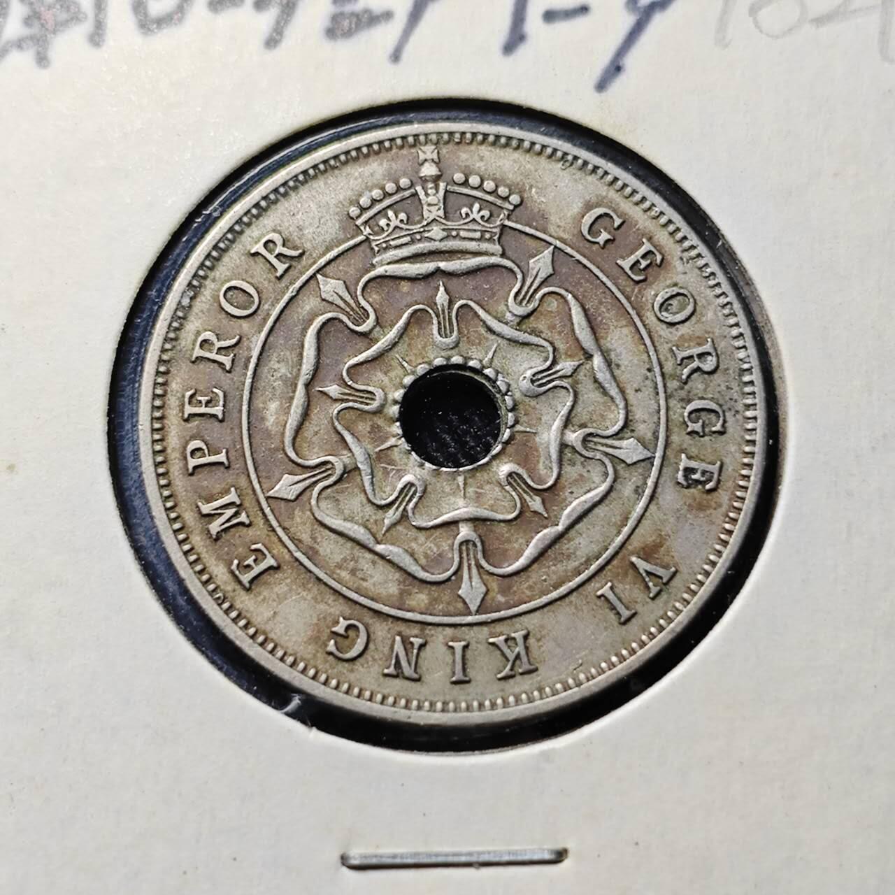 KK钱币收藏小铺  第398期 百期特拍（四拍之二） 2月预留时间 周末发货  1937英属南罗得西亚1便士镍币 乔六