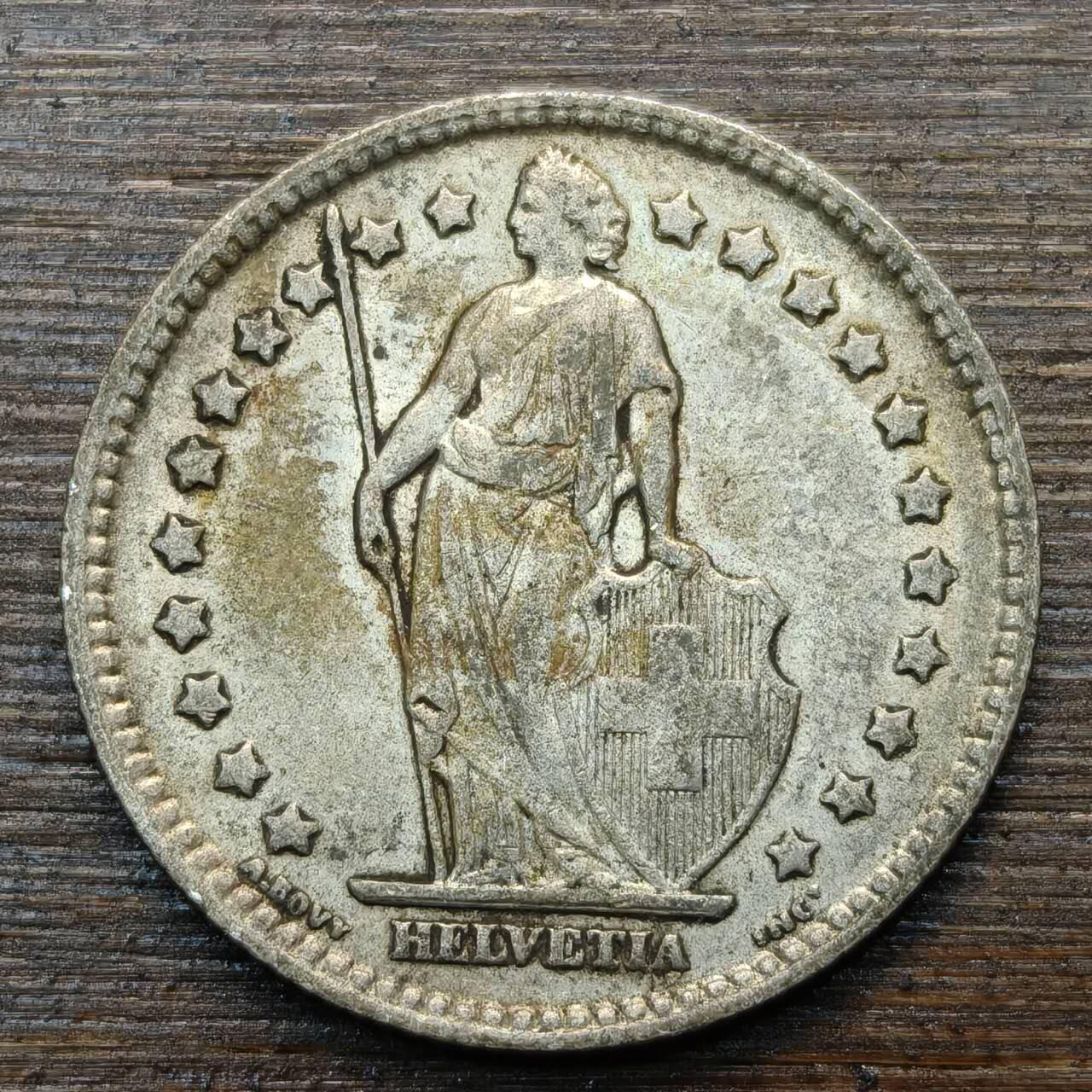 【春节前最后一拍，下一场3.3号】★第139加场★银币专场 不寄存，200包邮。不满200元，支付5元运费。《接受代拍 代送NGC评级》 74【无寄存】瑞士 1911年 1法郎 银币