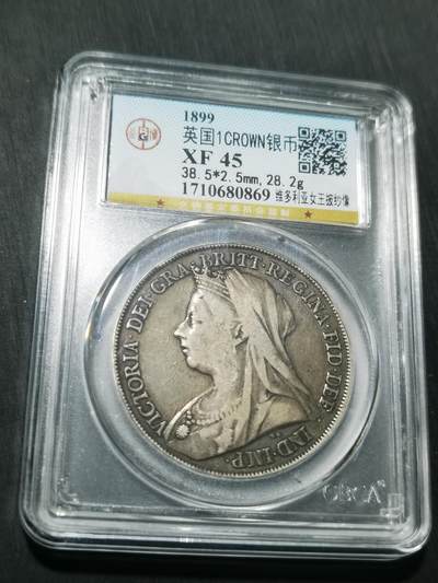 天下钱庄专场欢迎参拍 - 英国维多利亚披纱马剑银币