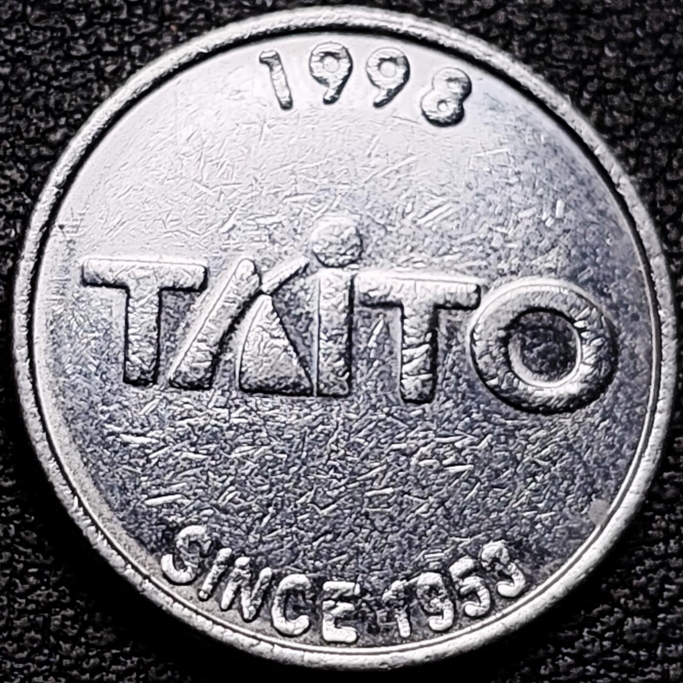 泉币菌-第180场- 精品福利场 1998年 日本 Taito株式会社 娱乐 游戏代用币 硬币 token 21mm