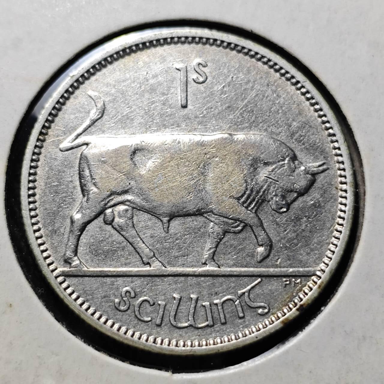 KK钱币收藏小铺  第398期 百期特拍（四拍之二） 2月预留时间 周末发货  1940爱尔兰1先令银币