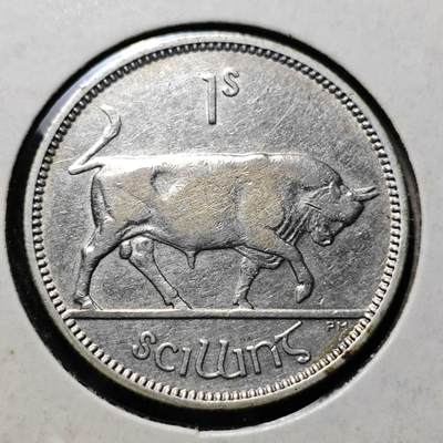 KK钱币收藏小铺  第398期 百期特拍（四拍之二） 2月预留时间 周末发货 -  1940爱尔兰1先令银币