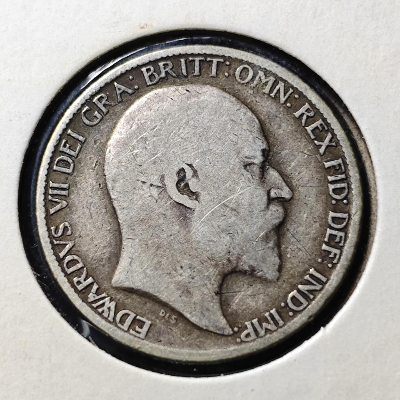 KK钱币收藏小铺  第398期 百期特拍（四拍之二） 2月预留时间 周末发货  1905英国爱七6便士银币