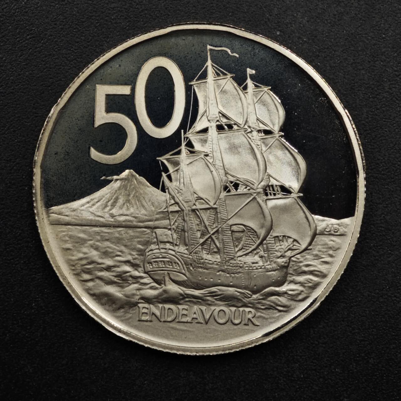 【淘币小摊】限时拍第八百五十八拍  散币场  满百包邮可预留两周  周一统一发货  新西兰1981年50分精制镍币