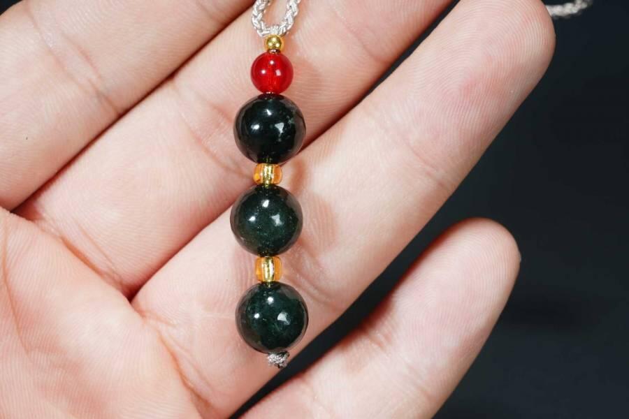 上海都达杂项专场十八（全场包邮） 天然和田玉青玉三生三世吊坠挂件 附鉴定证书