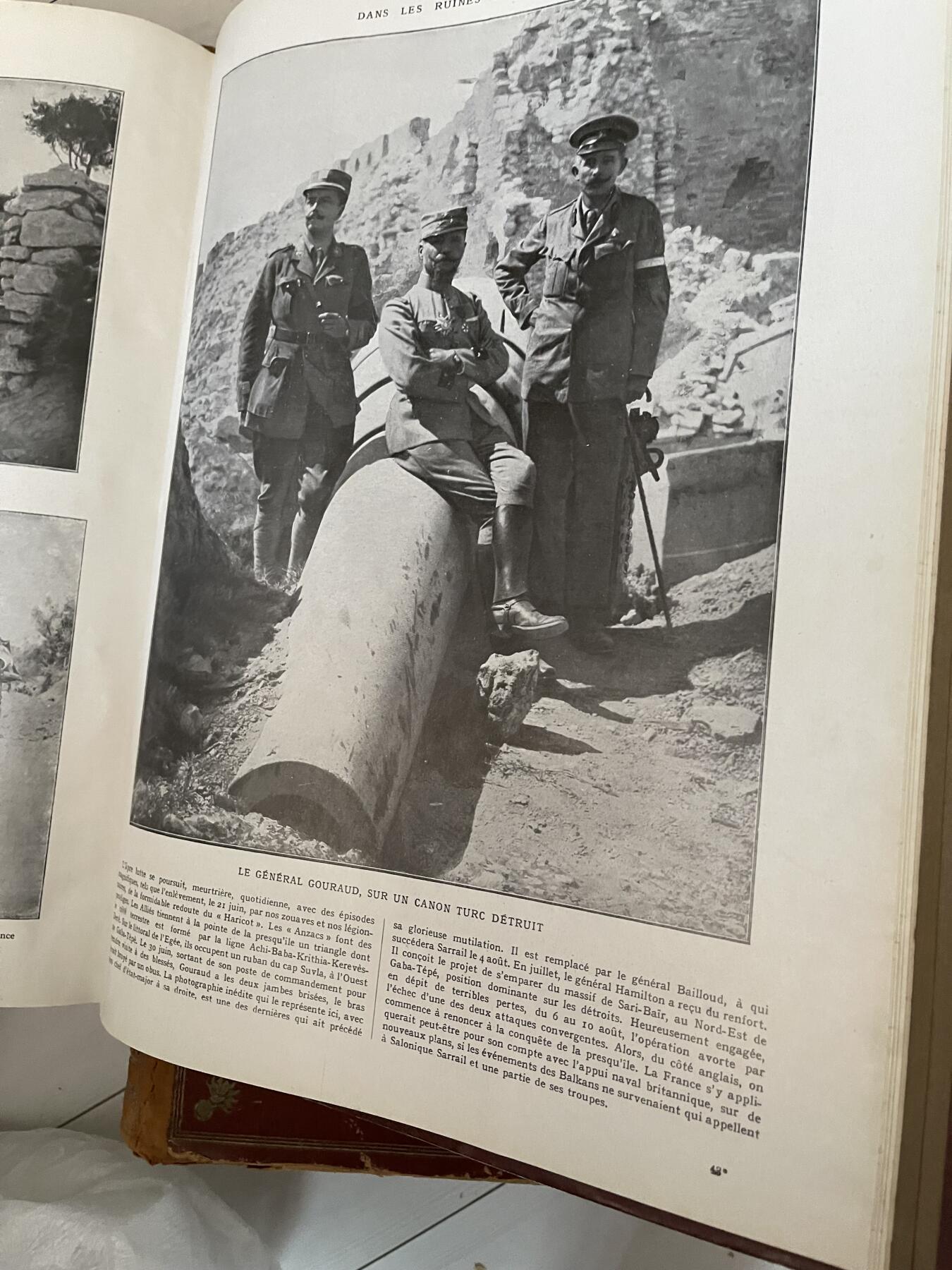 三本1922和1926年出版法国一战纪念画册图片书一本500第一次世界大战（可交换朝鲜章）