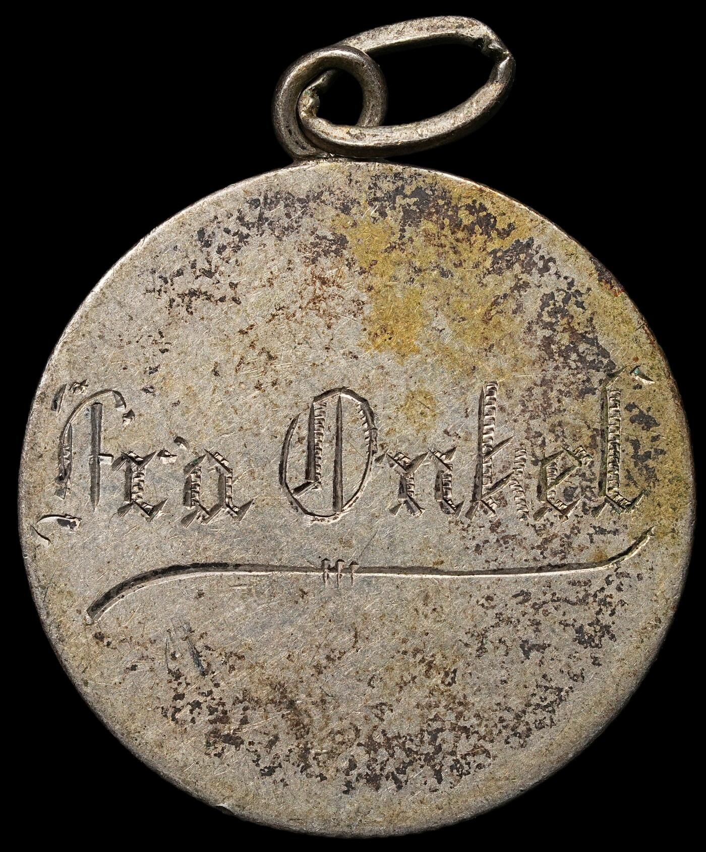 修遠堂世界钱币第103期 1898年丹麦海豚1克朗银币 7.21g ，含银80%，改吊坠