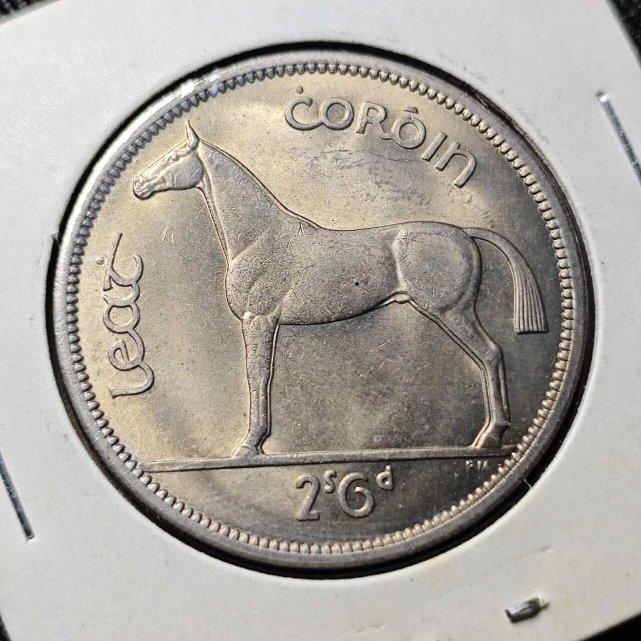 KK钱币收藏小铺  第398期 百期特拍（四拍之二） 2月预留时间 周末发货  1967爱尔兰2.5先令 好品