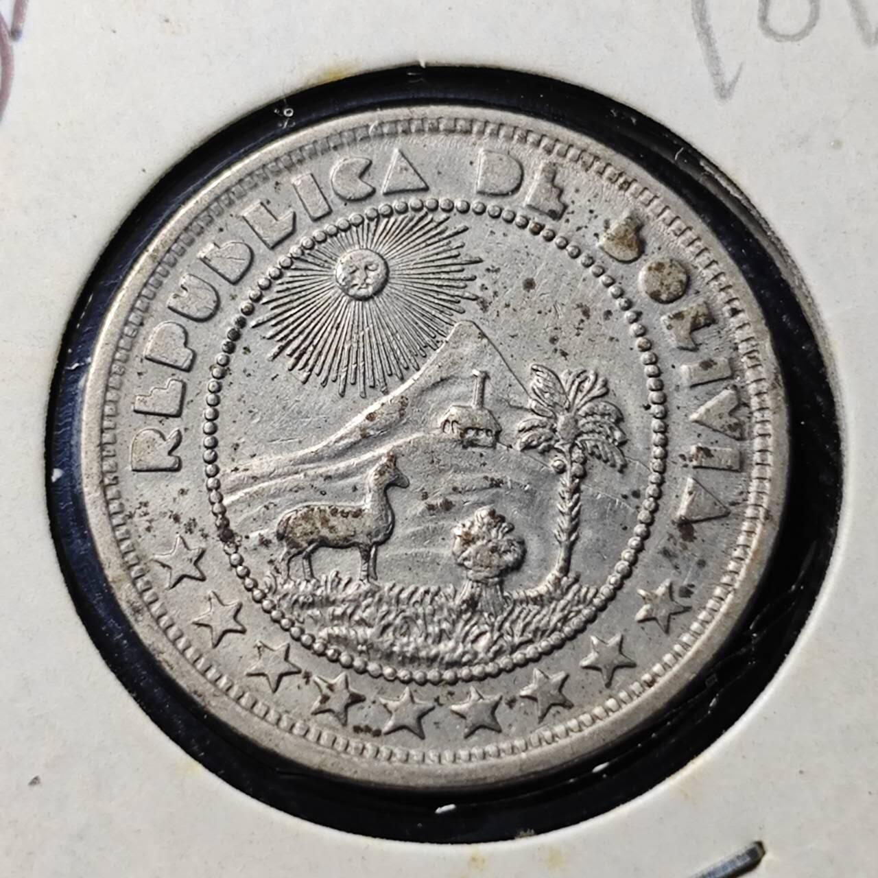 KK钱币收藏小铺  第398期 百期特拍（四拍之二） 2月预留时间 周末发货  1937玻利维亚10分