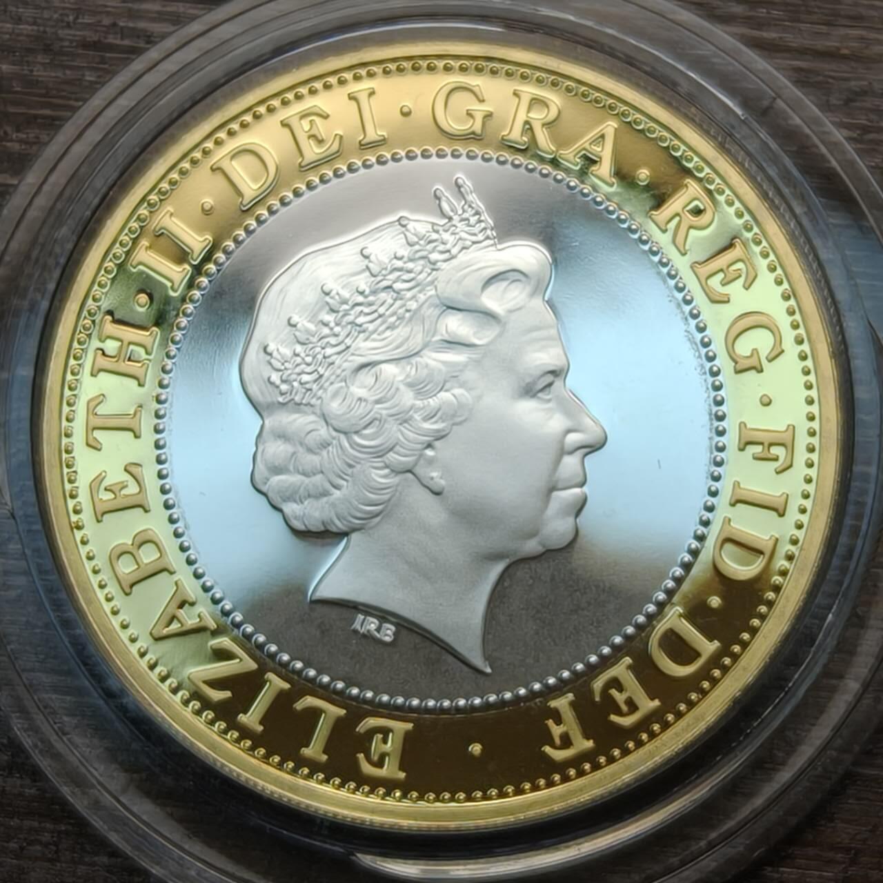 【春节前最后一拍，下一场3.3号】★第139加场★银币专场 不寄存，200包邮。不满200元，支付5元运费。《接受代拍 代送NGC评级》 134【无寄存】英国 2000年 2磅银币 