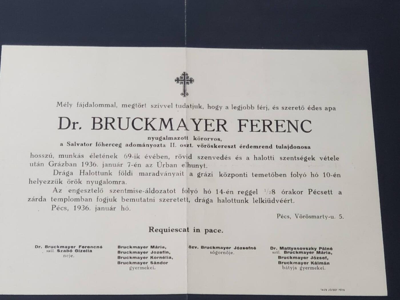 韵星假日军品类拍卖第三十九期暨默多克中校夫妇专场 -- Rimey Holidays Militaria Auction 39 & The Modoks Collection  匈牙利王国佩卡米哈利教授旧藏布魯克邁耶·費倫茨博士  退休地區醫生，  榮獲薩爾瓦託大公頒發的紅十字會功績勳章二級勳章讣告一份