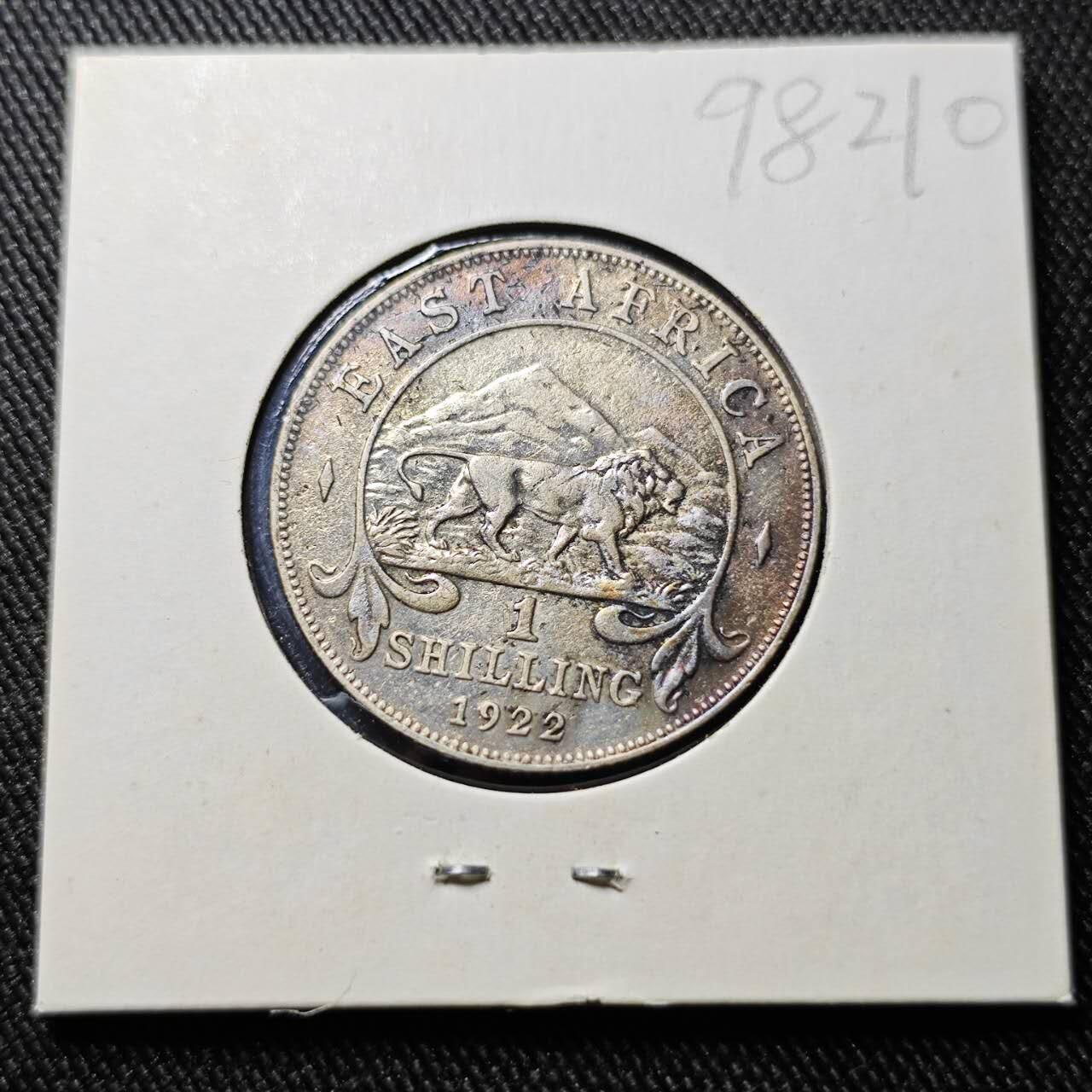 KK钱币收藏小铺  第398期 百期特拍（四拍之二） 2月预留时间 周末发货  1922英属东非1先令银币 乔五