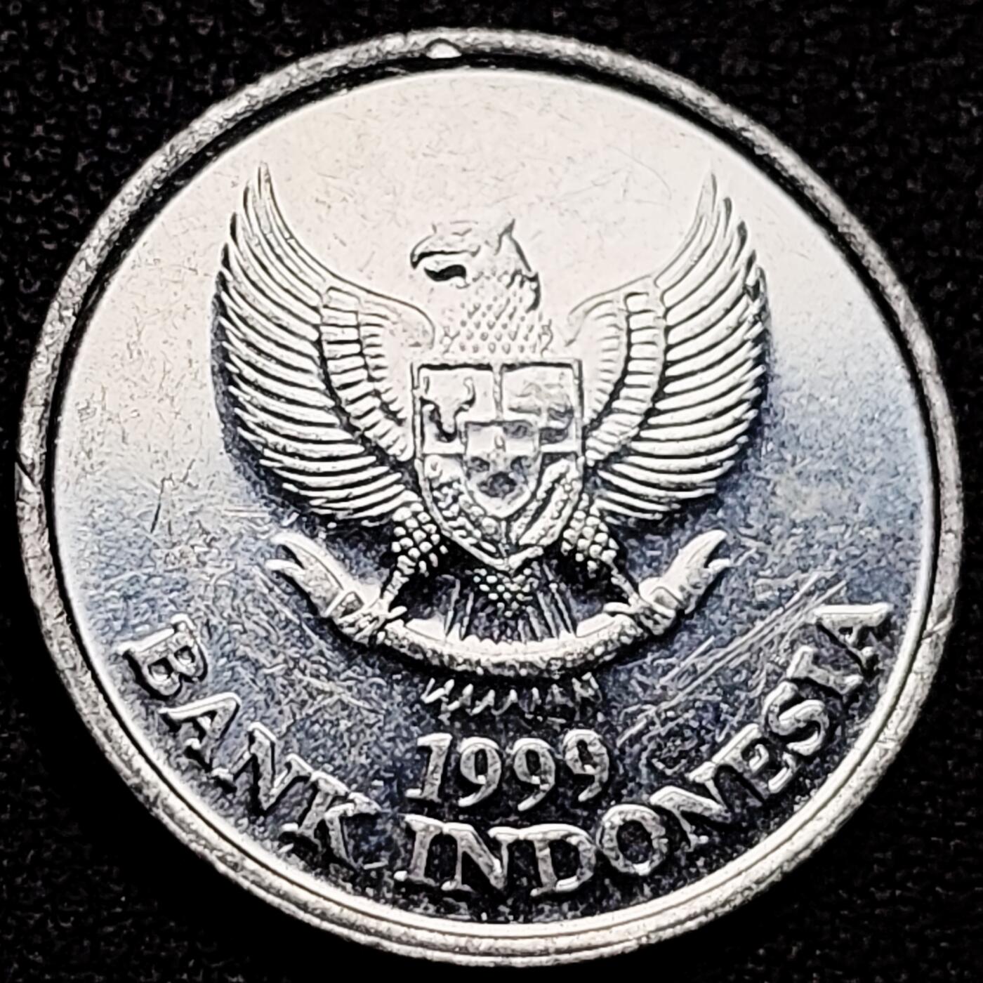 泉币菌-第180场- 精品福利场 印度尼西亚100卢比铝币 凤头鹦鹉 23mm