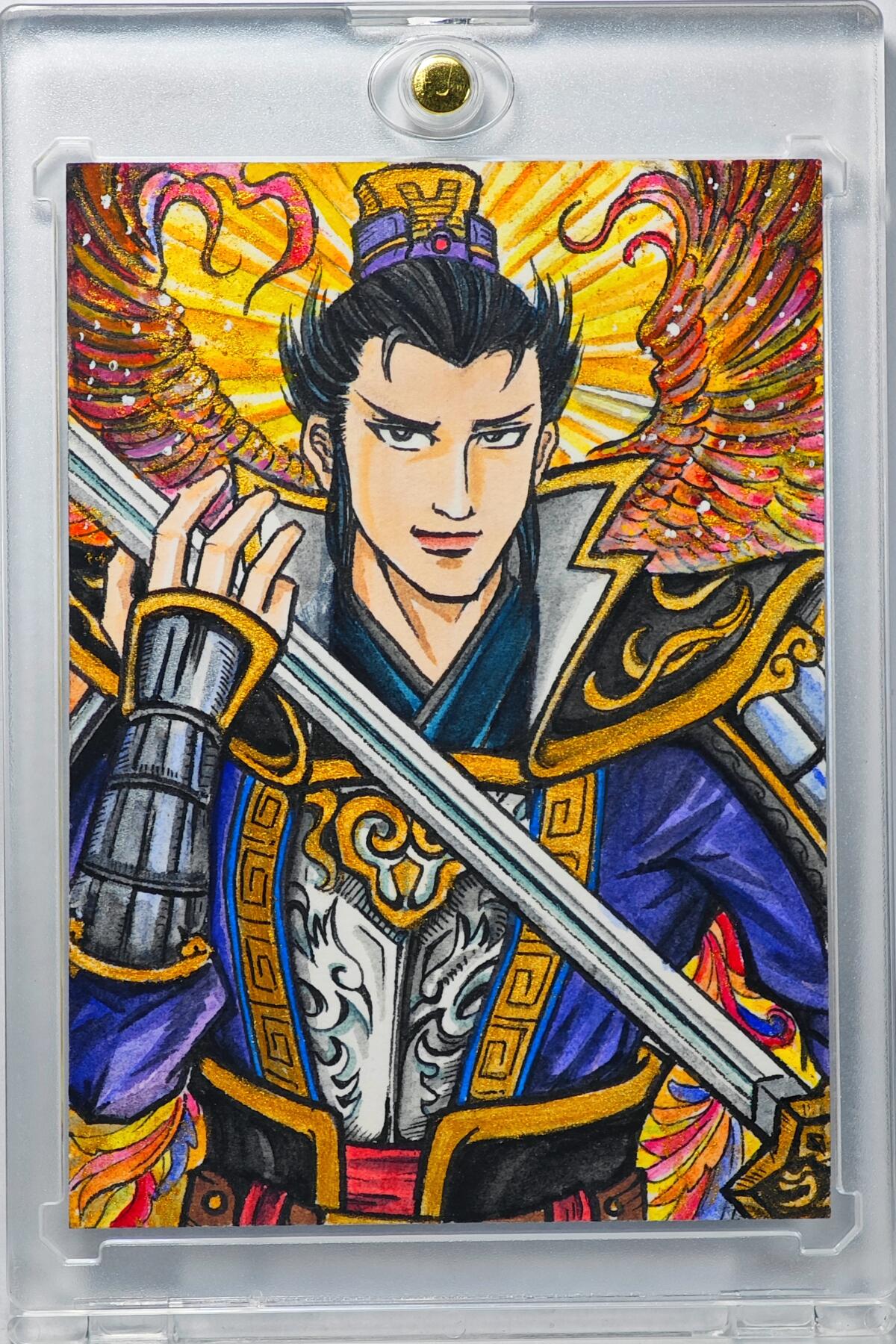 白泽拍卖卡牌手绘专场第32期（愿得长如此 年年物侯新） 2025 昆仑万象手绘卡 无双曹操  刘欣绘 卡砖封装