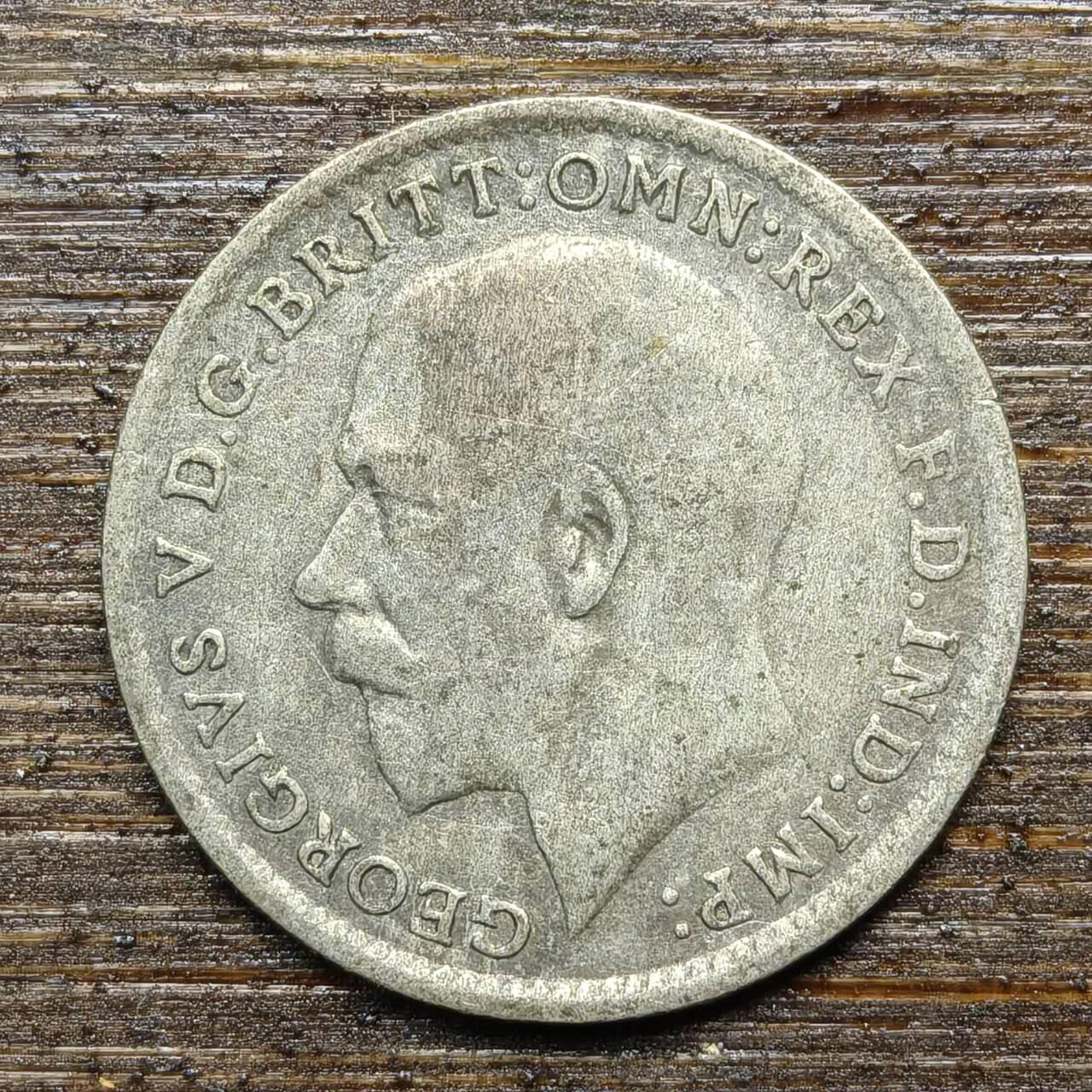 【春节前最后一拍，下一场3.3号】★第139加场★银币专场 不寄存，200包邮。不满200元，支付5元运费。《接受代拍 代送NGC评级》 28【无寄存】英国 乔治五世 1920年 3便士 银币