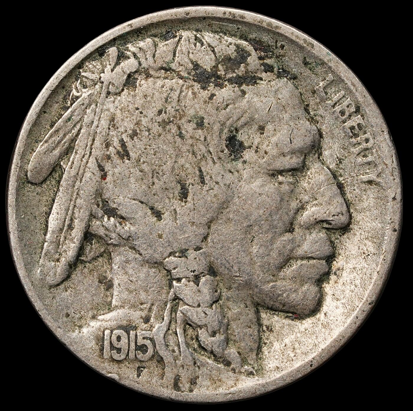 修遠堂世界钱币第103期 1915年美国5美分，D厂铭，少见的年份厂铭