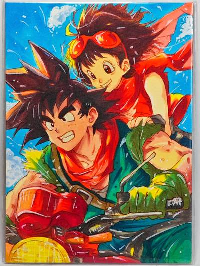 白泽拍卖卡牌手绘专场第32期（愿得长如此 年年物侯新） - 2025 黑石手绘卡 龙珠  誉青亲签