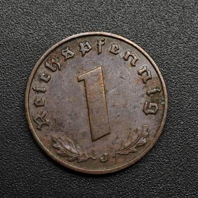 【淘币小摊】限时拍第八百六十拍  老铜币场  满百包邮可预留两周  周一统一发货  - 德国1939年1芬妮铜币