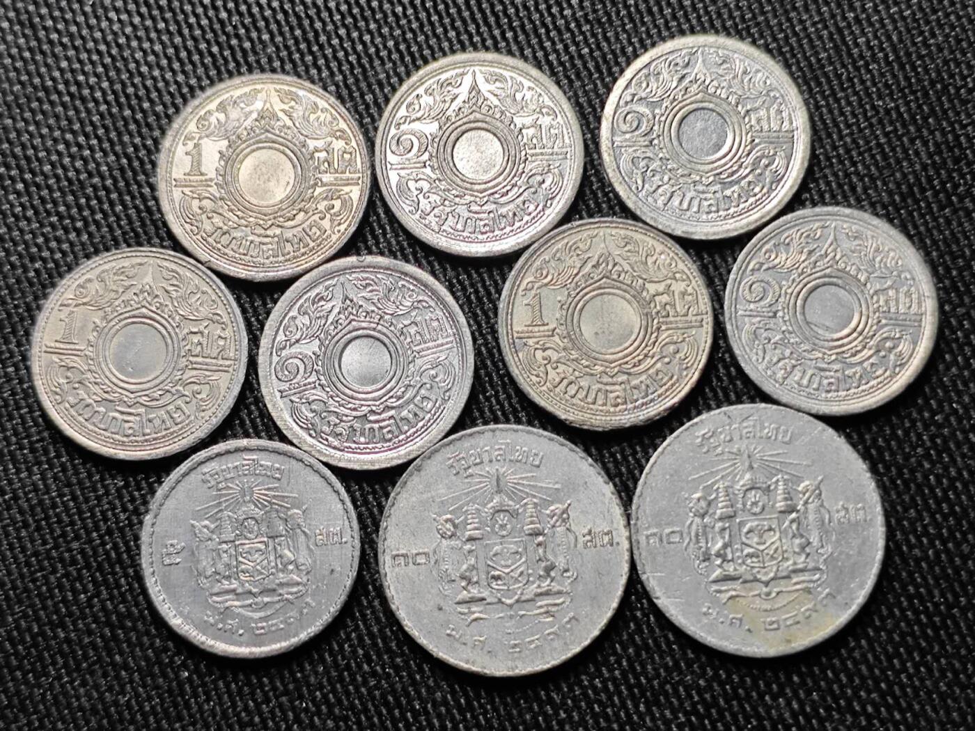 KK钱币收藏小铺  第398期 百期特拍（四拍之二） 2月预留时间 周末发货  泰国萨当铜币锌币一组25枚 都是好品！