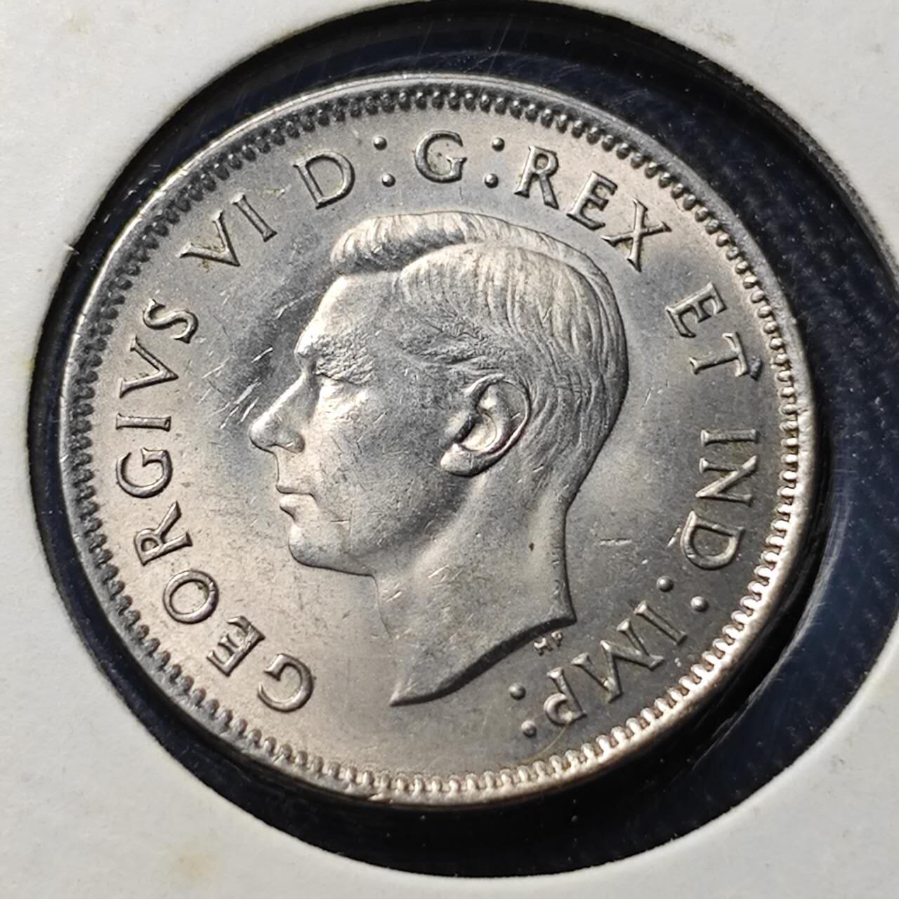 KK钱币收藏小铺  第398期 百期特拍（四拍之二） 2月预留时间 周末发货  1940加拿大乔六5分 好品镍币 好品稀少！