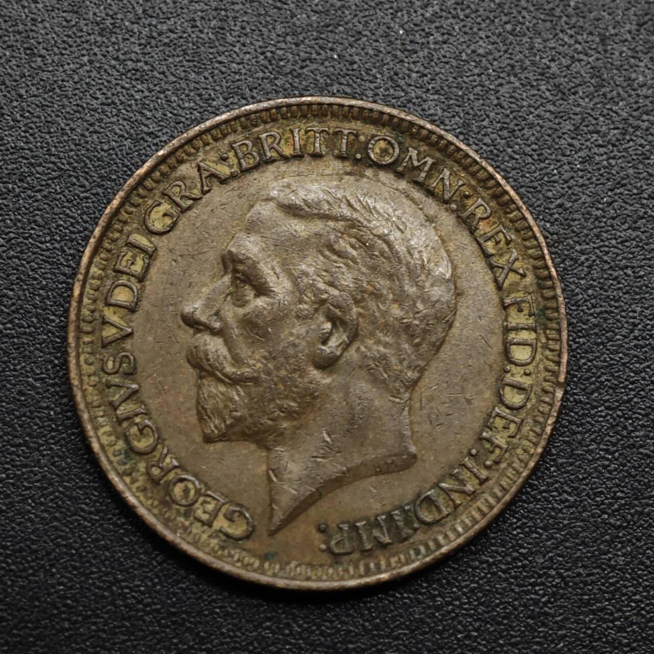 【淘币小摊】限时拍第八百六十拍  老铜币场  满百包邮可预留两周  周一统一发货  英国1929年乔治五世法新铜币