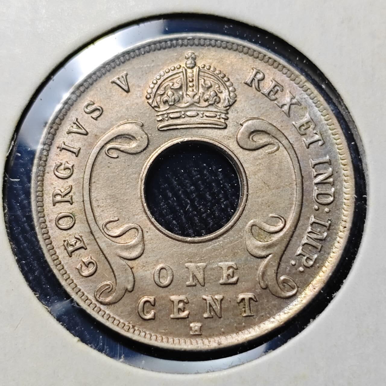 KK钱币收藏小铺  第398期 百期特拍（四拍之二） 2月预留时间 周末发货  1912英属东非&乌干达保护地1分 镍币 MS品可评级