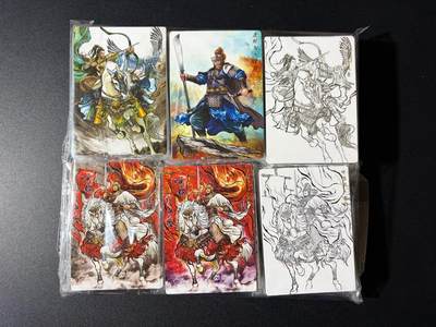 NO.23 好又多金牌大场，年前倒数第2期！每周一站式配齐，方便凑单！（周6晚8点截拍，卖家送拍0抽成！） - 【套卡】卡德曼 张建东水浒精雕三工艺357张大全套（54+14+51=119张*3)108将全加11张特卡 原色/墨色/线稿