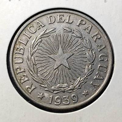 KK钱币收藏小铺  第398期 百期特拍（四拍之二） 2月预留时间 周末发货 -  1939巴拉圭10比索镍币