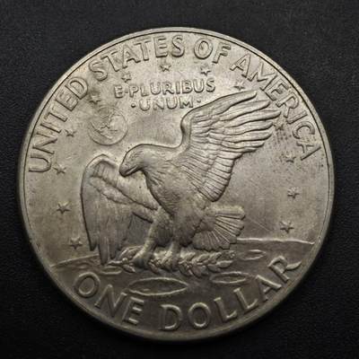 【淘币小摊】限时拍第八百五十八拍  散币场  满百包邮可预留两周  周一统一发货  - 美国1972年月球鹰美元