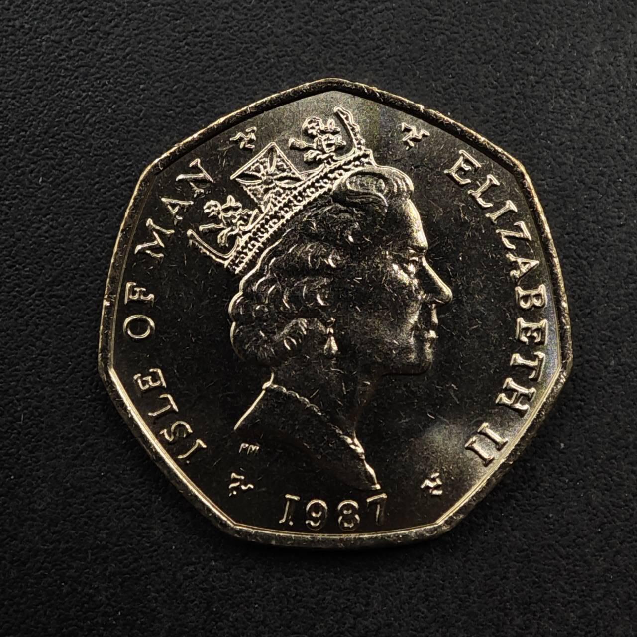 【淘币小摊】限时拍第八百五十八拍  散币场  满百包邮可预留两周  周一统一发货  马恩岛1988年三鱼20便士镍币