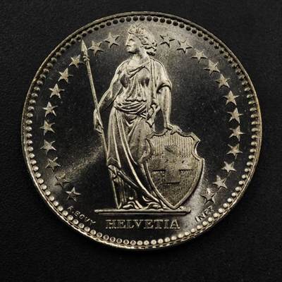 【淘币小摊】限时拍第八百五十八拍  散币场  满百包邮可预留两周  周一统一发货  - 瑞士1986年2法郎镍币