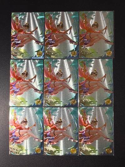 NO.23 好又多金牌大场，年前倒数第2期！每周一站式配齐，方便凑单！（周6晚8点截拍，卖家送拍0抽成！） - 道义水浒 热门人物母夜叉孙二娘 九宫一套 共9张流沙粗闪卡