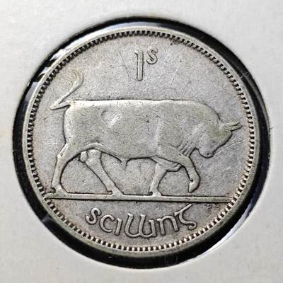 KK钱币收藏小铺  第398期 百期特拍（四拍之二） 2月预留时间 周末发货 -  1931爱尔兰1先令银币