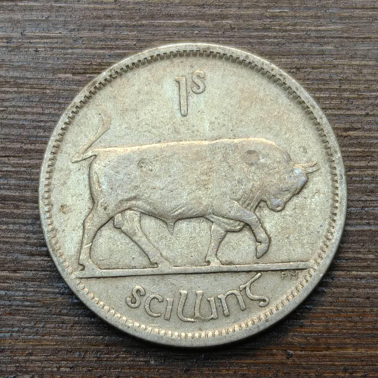 【春节前最后一拍，下一场3.3号】★第139加场★银币专场 不寄存，200包邮。不满200元，支付5元运费。《接受代拍 代送NGC评级》 72【无寄存】爱尔兰 1928年 1先令 银币