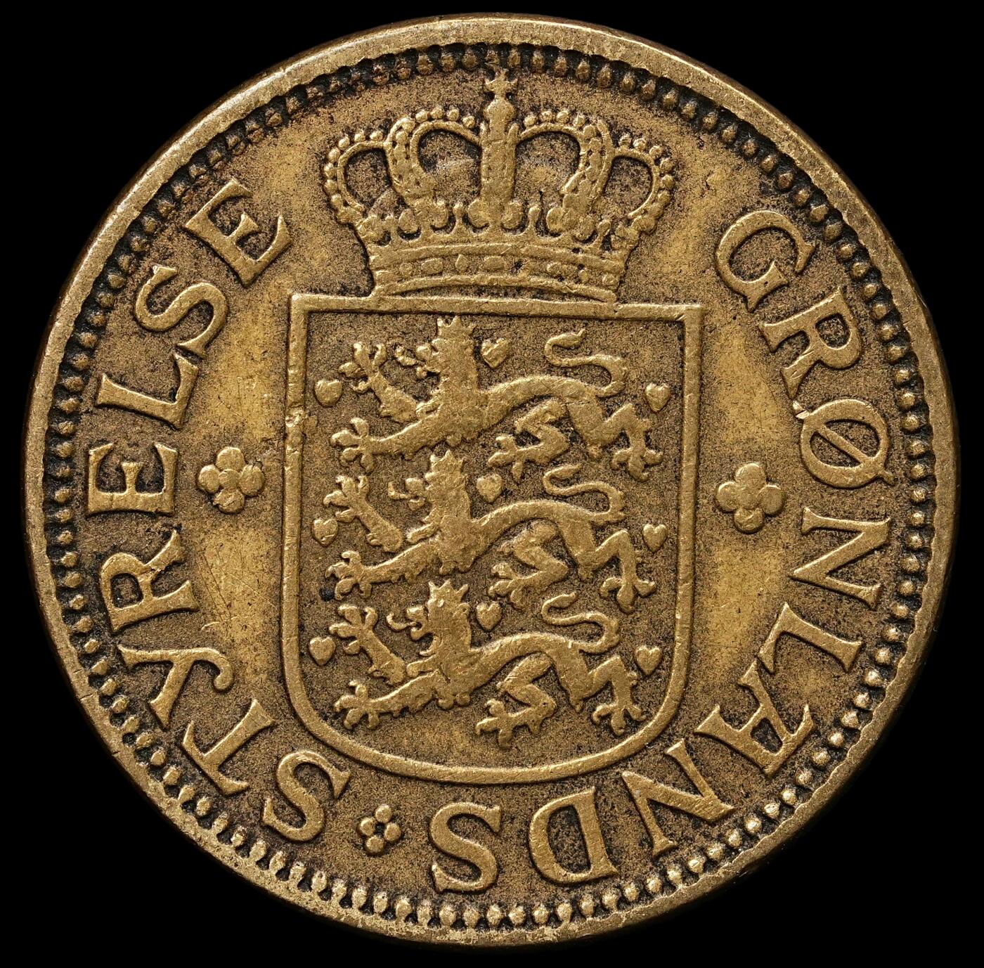 修遠堂世界钱币第103期 1926年格陵兰50欧尔